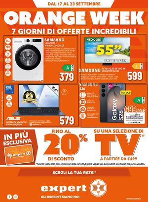 ORANGE WEEK dal 17 al 23 Settembre